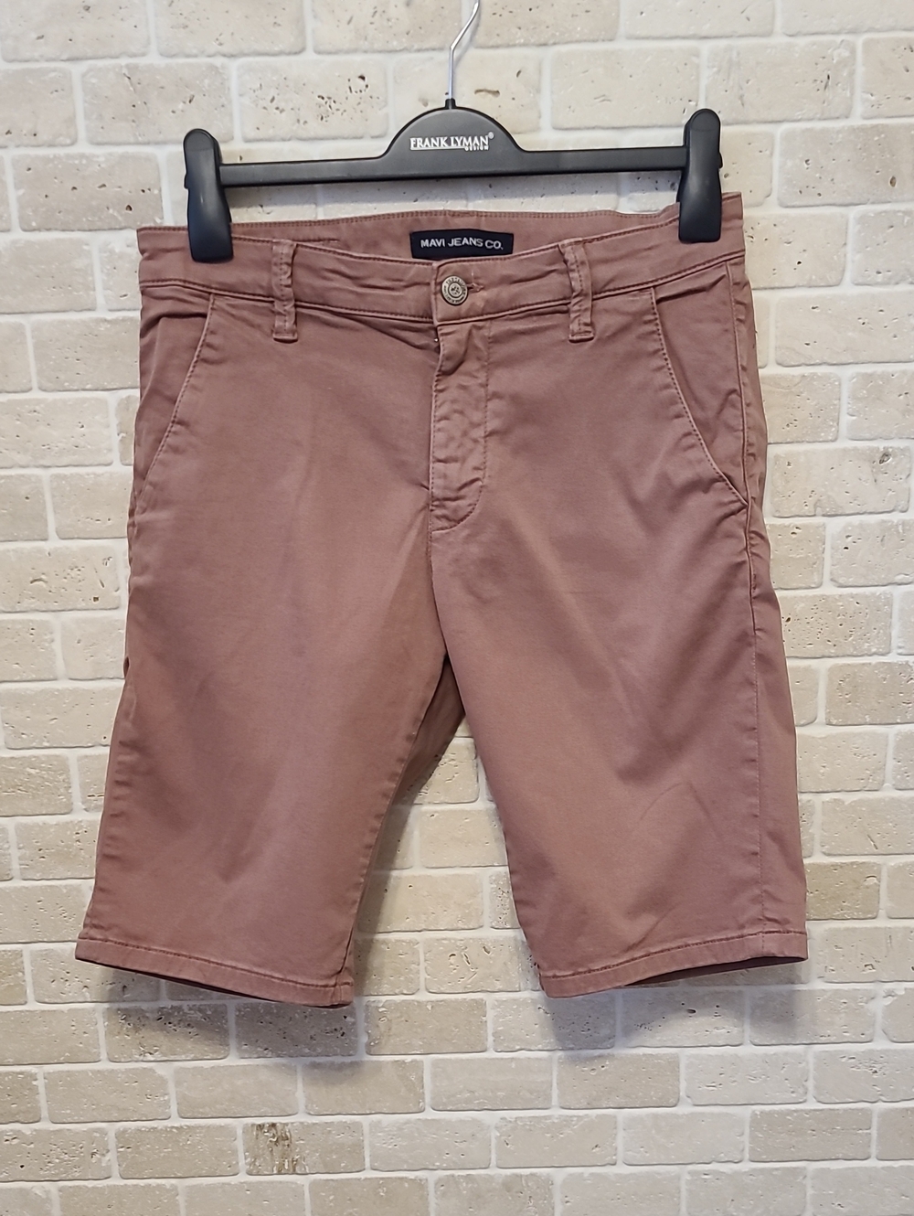 Mavi Men’s Dusty Rose Flat Front Chino Shorts (Sz 31)